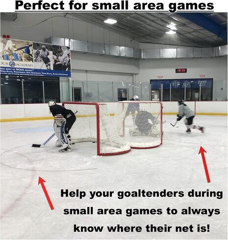 تجعد سهل - منقلة علامة تجعد هدف الهوكي - أسود in Kuwait