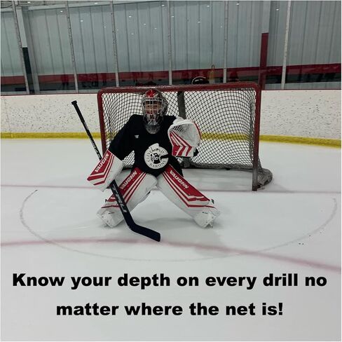 تجعد سهل - منقلة علامة تجعد هدف الهوكي - أسود in Kuwait