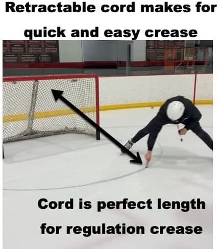 تجعد سهل - منقلة علامة تجعد هدف الهوكي - أسود in Kuwait