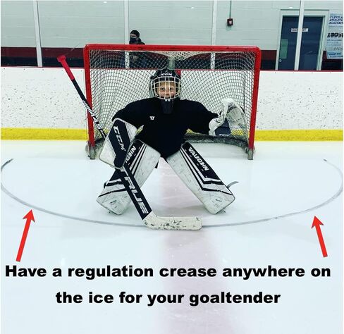 تجعد سهل - منقلة علامة تجعد هدف الهوكي - أسود in Kuwait