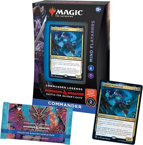 Magic: The Gathering Commander Legends: Battle for Baldur’s Gate Commander Deck - حزمة عينة من Mind Flayarrrs + معزز المجمع in Saudi Arabia