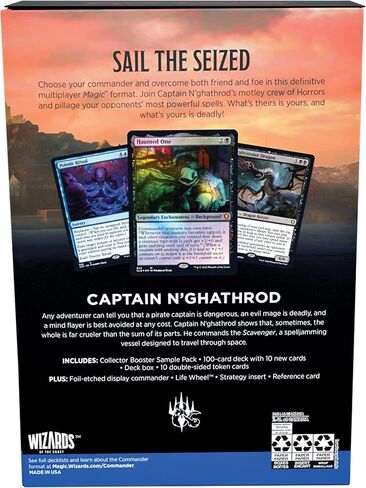 Magic: The Gathering Commander Legends: Battle for Baldur’s Gate Commander Deck - حزمة عينة من Mind Flayarrrs + معزز المجمع in Saudi Arabia