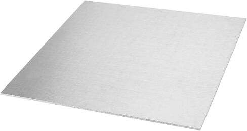 HAKZEON 2 قطعة 12 × 12 × 1/8 بوصة 6061 ورقة ألومنيوم، ألواح معدنية من الألومنيوم، صفائح ألومنيوم رفيعة، ورقة ألومنيوم مربعة، مصقولة بدقة ومزيلة للأزيز in Saudi Arabia