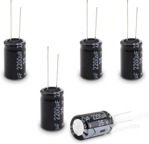 Cionyce 10 PC 25v 1000uf Capacitor, Aluminum Radial Electrolytic Capacitors for TV, LCD, Radio, Microwave, Game (10 x17mm) in Saudi Arabia