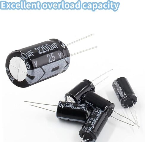 Cionyce 10 PC 25v 1000uf Capacitor, Aluminum Radial Electrolytic Capacitors for TV, LCD, Radio, Microwave, Game (10 x17mm) in Saudi Arabia