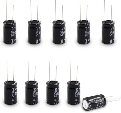 Cionyce 10 PC 25v 1000uf Capacitor, Aluminum Radial Electrolytic Capacitors for TV, LCD, Radio, Microwave, Game (10 x17mm) in Saudi Arabia