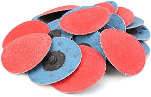 BHA Premium Ceramic Quick Change Sanding Discs Type R Male - Roll On 3", 36 Grit - 25 Pack in Saudi Arabia