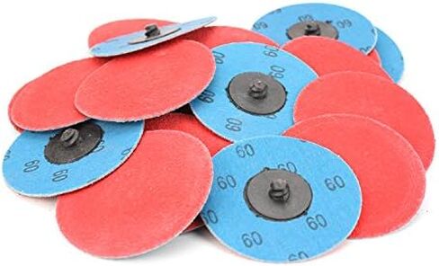 BHA Premium Ceramic Quick Change Sanding Discs Type R Male - Roll On 3", 36 Grit - 25 Pack in Saudi Arabia