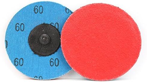 BHA Premium Ceramic Quick Change Sanding Discs Type R Male - Roll On 3", 36 Grit - 25 Pack in Saudi Arabia