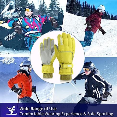 ALTALIVA Warm Winter Snow Gloves Thermal Waterproof Windproof Touchscreen Ski Snowboard Women Men Gloves for Skiing Walking Cycling Climbing in Saudi Arabia