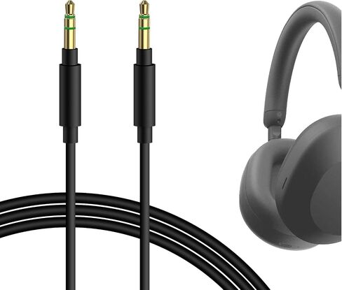 Geekria Audio Cable Compatible with Sony WH-ULT900N WH-1000XM5 WH-1000XM4 WH-XB920N WH-XB910N WH-CH720N INZONE H5 Headphones Cable, 1/8" (3.5mm) to 3.5mm Replacement Stereo Cord (4 ft/1.2 m) in Saudi Arabia