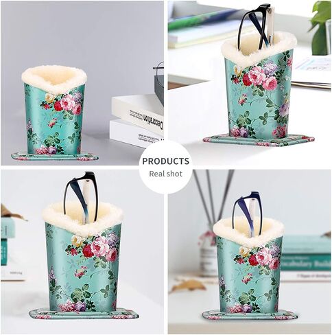 حقيبة نظارات من النيوبرين وحامل نظارات شمسية من القطيفة للمكتب وقماش تنظيف مطبوع مطابق in Kuwait