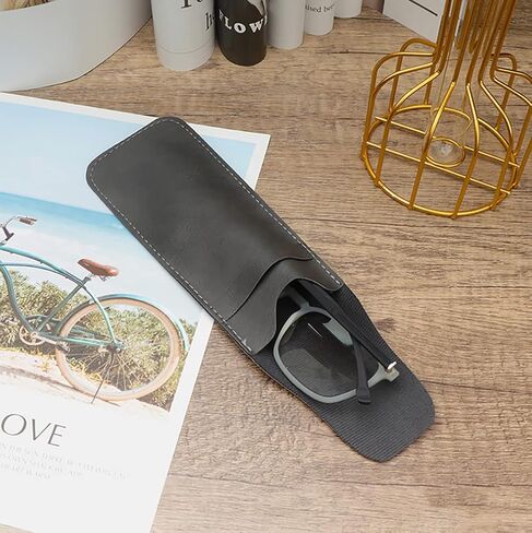 RUIXIAOXI 3 عبوات من حافظة النظارات الجلدية، حافظات النظارات الشمسية الناعمة، حافظة نظارات القراءة، حقيبة النظارات، حقيبة النظارات الشمسية للسفر للنساء والرجال in Kuwait