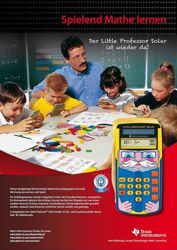 Texas TI-Little Professor Solar LPROF/PWB/11E1 TI-Little Professor Education Calculator Yellow in Saudi Arabia