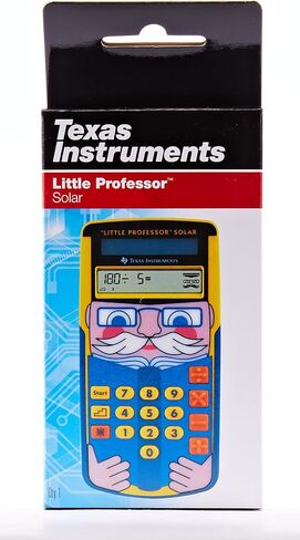 Texas TI-Little Professor Solar LPROF/PWB/11E1 TI-Little Professor Education Calculator Yellow in Saudi Arabia