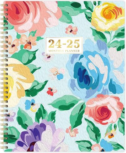 Monthly Planner 2024-2025 - Calendar 2024-2025 Planner, Jul. 2024 to Dec. 2025, 9'' x 11'', 18 Monthly Planner, Monthly Tabs, Notes Pages, Back Pocket in Kuwait