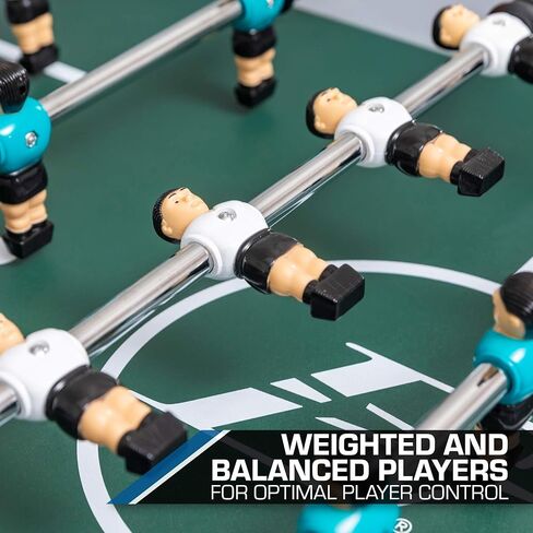 طاولة كرة قدم داخلية فاخرة مقاس 54 بوصة من EastPoint Sports - طاولة ألعاب متعددة اللاعبين وطاولة كرة قدم كاملة مع قضبان سريعة التوصيل وتسجيل الخرز in Kuwait