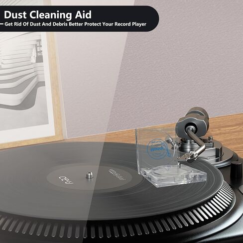 Turntable Stylus Clean Gel - Premium Anti-Static & Zero-Dust Stylus Cleaner, Dirt and Debris Dry Cleaning Mixture for Vinyl Record Player Needle (Black) in Saudi Arabia