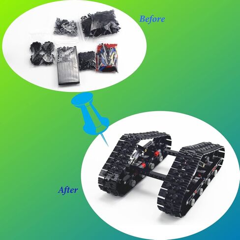 Technical Chain Wheel Part Track System Tank Tracks Compatible with All Major Brands, MOC Parts Tracks for Tanks Toy DIY Accessories (378 pcs) in Kuwait
