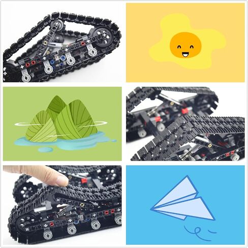 Technical Chain Wheel Part Track System Tank Tracks Compatible with All Major Brands, MOC Parts Tracks for Tanks Toy DIY Accessories (378 pcs) in Kuwait