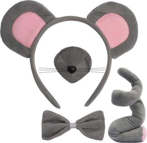 Canitor Animal Costume Accessory Set Animal Ears Headband Costume Kit Halloween Party Cosplay in Saudi Arabia