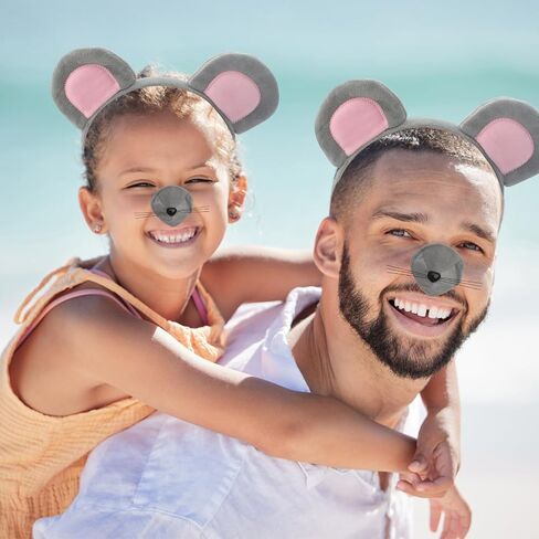 Canitor Animal Costume Accessory Set Animal Ears Headband Costume Kit Halloween Party Cosplay in Saudi Arabia