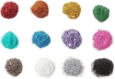 Bright Creations 80 Colors Ultra Fine Glitter for Crafts, Resin, Nails, Epoxy, Slime (5 Grams Per Packet) in Saudi Arabia