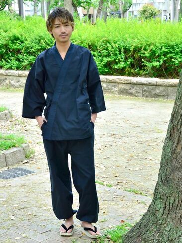 كيمونو ياباني للرجال من Edoten مصنوع من القطن بنسبة 100% in Kuwait