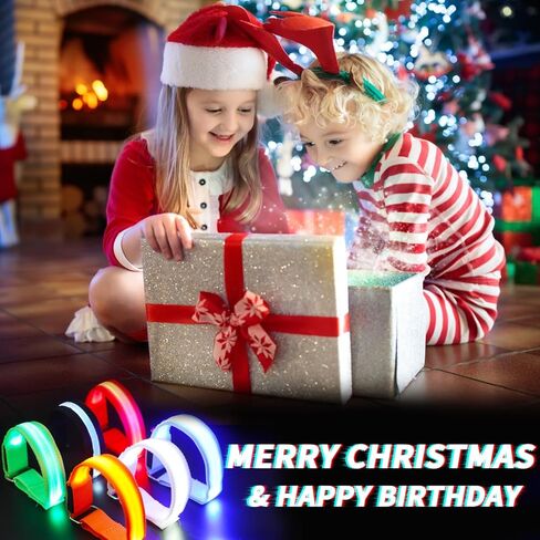 Dilabnba LED Light Up Armband Wristband, Glow Bracelet, Adjustable Arm Wrist Band for Kids Adults, Glow in The Dark Night Safety Armband for Running Walking The Dog Concerts Rave Sport Party (6PCS) in Kuwait