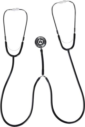 Veridian 05-132 سماعة طبية ألمنيوم مزدوجة الرأس للتدريس والتدريب، باللون الأسود in Kuwait