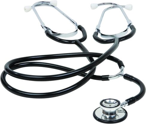 Veridian 05-132 سماعة طبية ألمنيوم مزدوجة الرأس للتدريس والتدريب، باللون الأسود in Kuwait