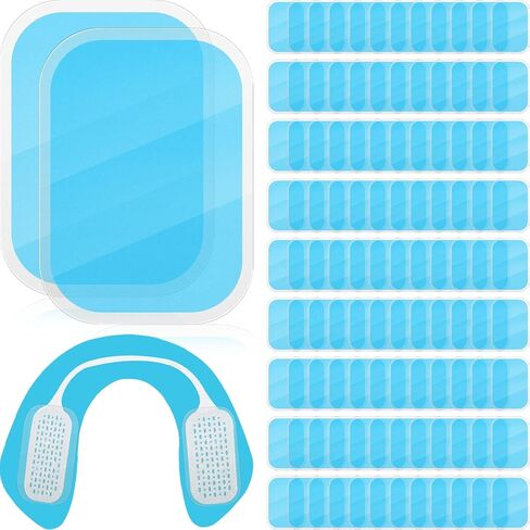 Treela 300 Pcs/ 150 Pack Gel Pads Muscle Stimulator Pads ABS Stimulator Gel Pads Replacement Training Accessory for AB Workout EMS Toner Abdominal Muscle Trainer Toning Belt Belly Arm Thigh Flab Leg in Saudi Arabia