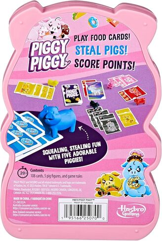 Piggy Piggy Card Game | Fun Family Games for Kids, Teens, and Adults | Ages 7 and Up | 2 to 6 Players I 20 Mins. Average | Quick-Playing Travel Games in Saudi Arabia