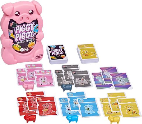 Piggy Piggy Card Game | Fun Family Games for Kids, Teens, and Adults | Ages 7 and Up | 2 to 6 Players I 20 Mins. Average | Quick-Playing Travel Games in Saudi Arabia