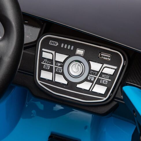 Lamborghini Huracan STO, 24V Kids Ride on Car, Electric Car for Kids with Remote Control, Two Speed Adjustable, Ages 3-8, Foam Front Wheels, 360° Spin, LED Lights, Music, USB, Drift Feature, Blue in Kuwait