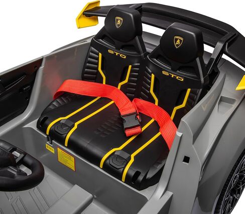 Lamborghini Huracan STO, 24V Kids Ride on Car, Electric Car for Kids with Remote Control, Two Speed Adjustable, Ages 3-8, Foam Front Wheels, 360° Spin, LED Lights, Music, USB, Drift Feature, Blue in Saudi Arabia