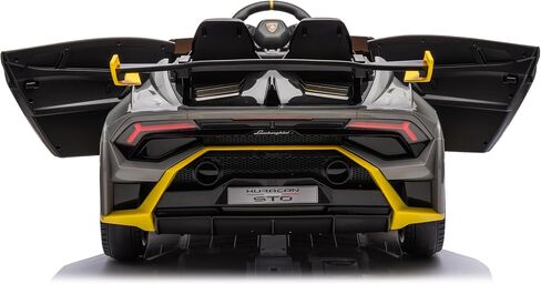 Lamborghini Huracan STO, 24V Kids Ride on Car, Electric Car for Kids with Remote Control, Two Speed Adjustable, Ages 3-8, Foam Front Wheels, 360° Spin, LED Lights, Music, USB, Drift Feature, Blue in Saudi Arabia