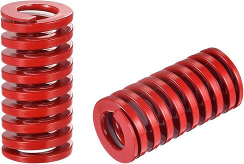 uxcell 3D Printer Die Spring, 2pcs TM 20mm OD 40mm Long Spiral Stamping Medium Load Compression Mould Die Springs for 3D Printer Electric Part, Red in Saudi Arabia