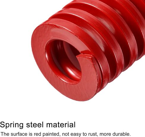 uxcell 3D Printer Die Spring, 2pcs TM 20mm OD 40mm Long Spiral Stamping Medium Load Compression Mould Die Springs for 3D Printer Electric Part, Red in Saudi Arabia