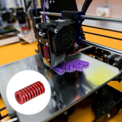 uxcell 3D Printer Die Spring, 2pcs TM 20mm OD 40mm Long Spiral Stamping Medium Load Compression Mould Die Springs for 3D Printer Electric Part, Red in Saudi Arabia