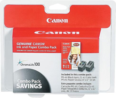 حزمة كومبو من خراطيش ورق الصور الفوتوغرافية من Canon Ink 40-41 CNM0615B009 in Saudi Arabia