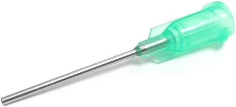 20 Pack - 14 Ga 1 Inch Blunt Tip Dispensing Needle with Luer Lock,Olive in Kuwait