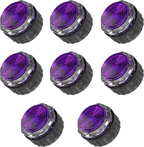 8 Pcs 30mm Gamerfinger Mechanical Buttons HBFS-30-SCREW Arcade Push Buttons (black base+black cap) in Saudi Arabia