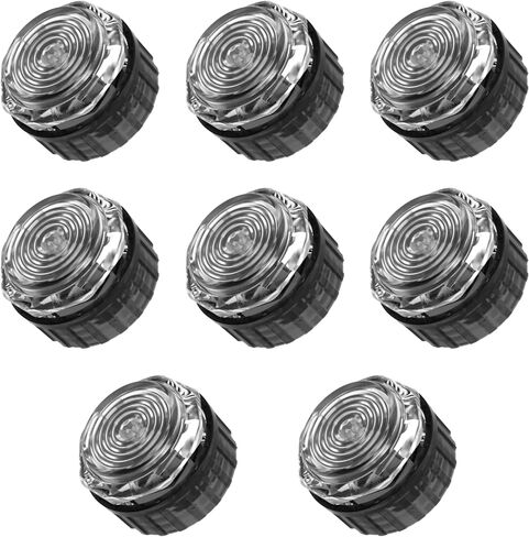 8 Pcs 30mm Gamerfinger Mechanical Buttons HBFS-30-SCREW Arcade Push Buttons (black base+black cap) in Saudi Arabia