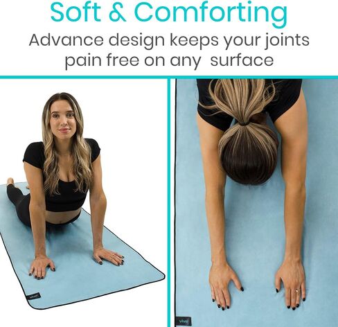 Vive Non Slip Yoga Towel & Hand Towel - Microfiber, Quick Drying, Washable, Lightweight - Non Slip Grip Hot Pilates Mat- Soft & Large Sweat Absorbent for Workouts & Safe Exercise - 24" x72" in Saudi Arabia