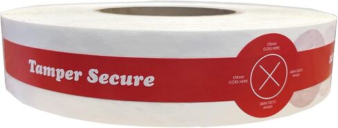 Straw Ready Tamper Evident Proof Seals for Food Safety - to-Go Drink Stickers with Secure, Easy to Peel Stickers, 1.25 x 10 Inch, 500 Total Labels on a Roll in Saudi Arabia