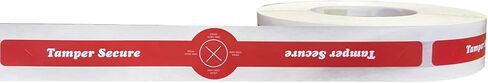 Straw Ready Tamper Evident Proof Seals for Food Safety - to-Go Drink Stickers with Secure, Easy to Peel Stickers, 1.25 x 10 Inch, 500 Total Labels on a Roll in Saudi Arabia
