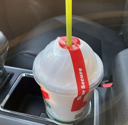 Straw Ready Tamper Evident Proof Seals for Food Safety - to-Go Drink Stickers with Secure, Easy to Peel Stickers, 1.25 x 10 Inch, 500 Total Labels on a Roll in Saudi Arabia