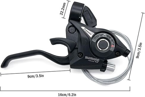 Kellegour قطعتان من أذرع فرامل الدراجة، ناقل رافعة الفرامل اليسرى اليمنى، مجموعة محولات الدراجة الجبلية السريعة، مجموعة ناقل الحركة والفرامل، للدراجة الجبلية، دراجة الطريق، ركوب الدراجات in Kuwait