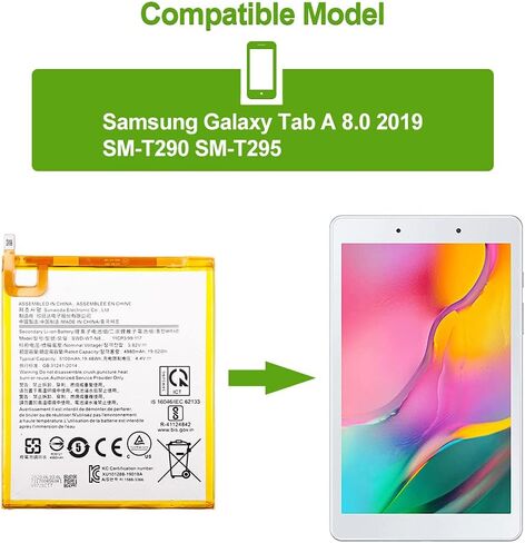 Replacement Battery Compatible with Samsung Galaxy Tab S7 11" SM-T870 SM-T870NZNAXAR EB-BT875ABY with Toolkit in Saudi Arabia